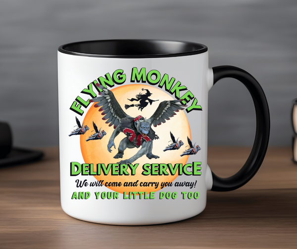 Flying Monkey Delivery Service Wizard of Oz 15 oz Mug