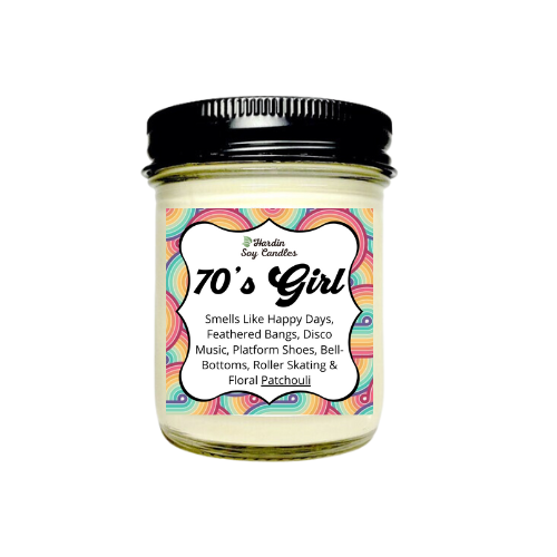 70's Girl Soy Candle - 8 ounce Jar