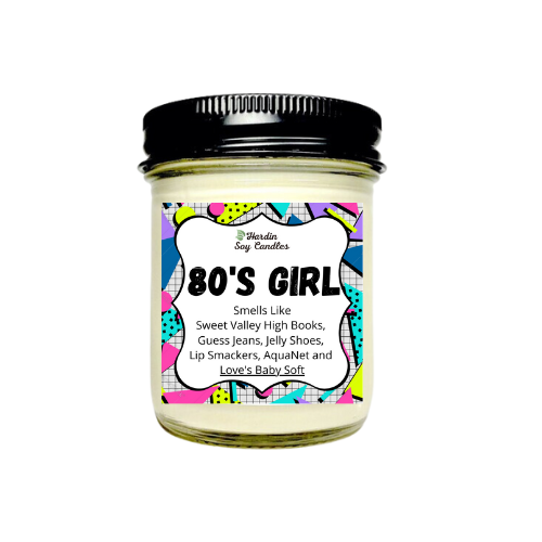 80's Girl Soy Candle - 8 ounce Jar
