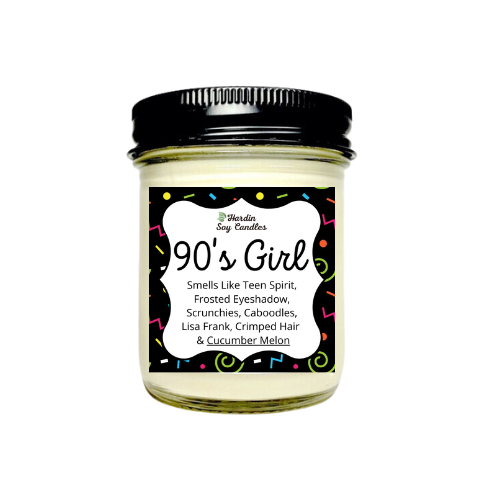 90's Girl Soy Candle - 8 ounce Jar