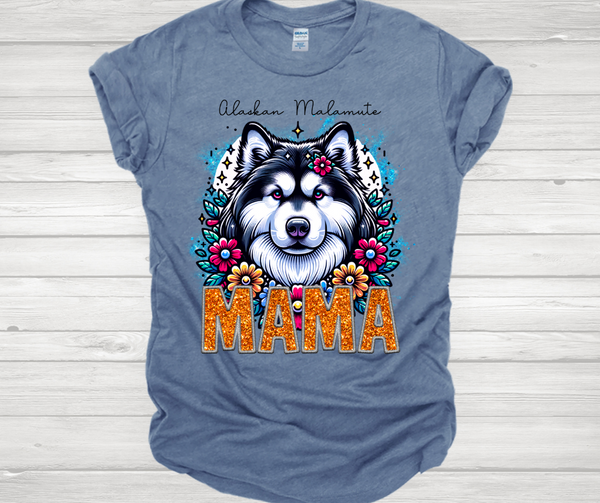Alaskan Malamute Mama Short Sleeve T-Shirt