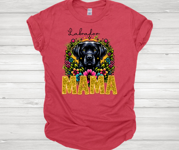 Black Lab Mama Short Sleeve T-Shirt