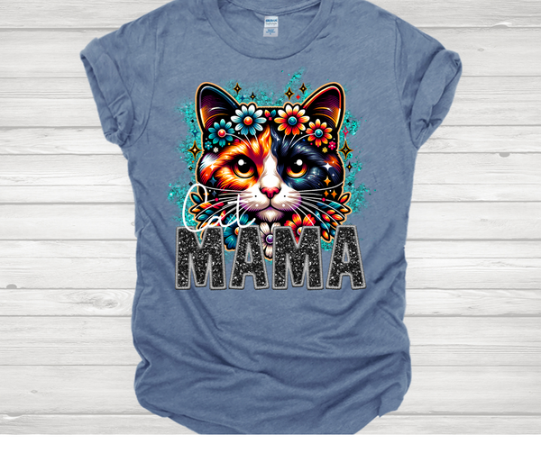 Calico Cat Mama Short Sleeve T-Shirt