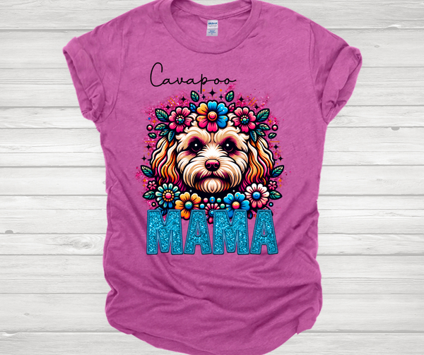 Cavapoo Mama Short Sleeve T-Shirts