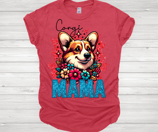 Corgi Mama Short Sleeve T-Shirt