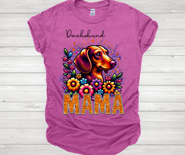 Dachshund Mama Short Sleeve T-Shirt