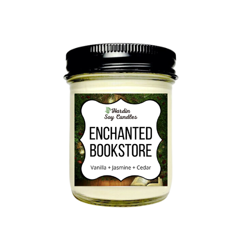 Enchanted Bookstore Soy Candle - 8 ounce Jar