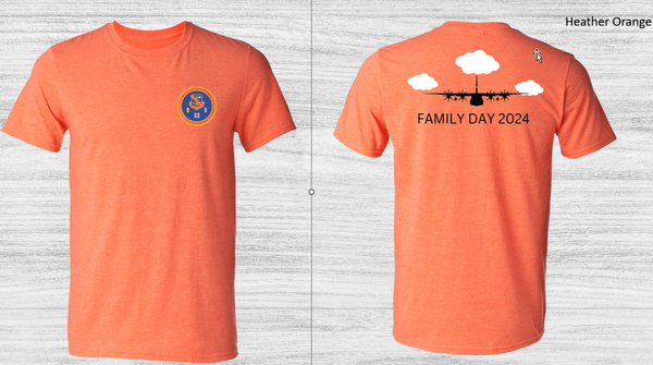 182nd CGO Family Day 2024 Heather Orange Short Sleeve T-Shirt