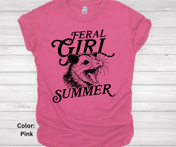 Feral Girl Summer Short Sleeve Tee