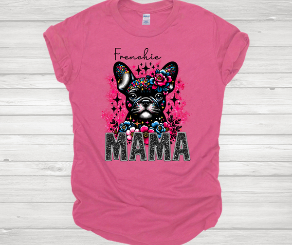 Frenchie Mama (black) Short Sleeve T-Shirt