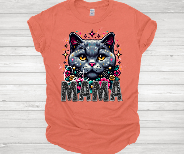 Cat Mama (gray) Short Sleeve T-Shirt