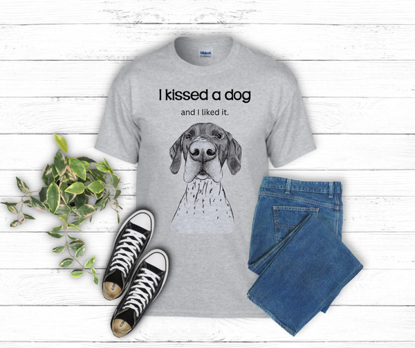 Illinois Shorthair Rescue "I Kissed a Dog and I Liked It" Short Sleeve Tee
