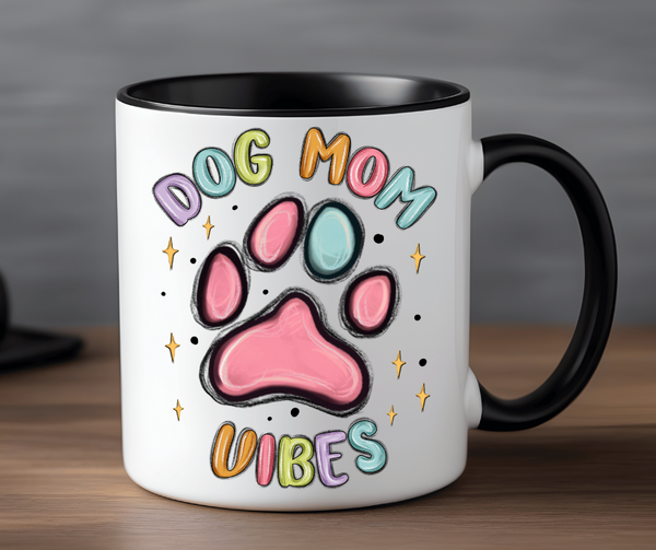 Dog Mom Vibes 15 oz Mug