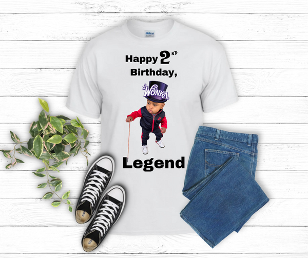 Happy 2nd Birthday Legend Short Sleeve White T-Shirt