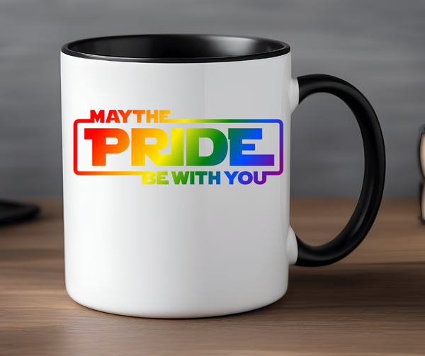 May the Pride Be With You 15 Ounce Mug with Black Handle