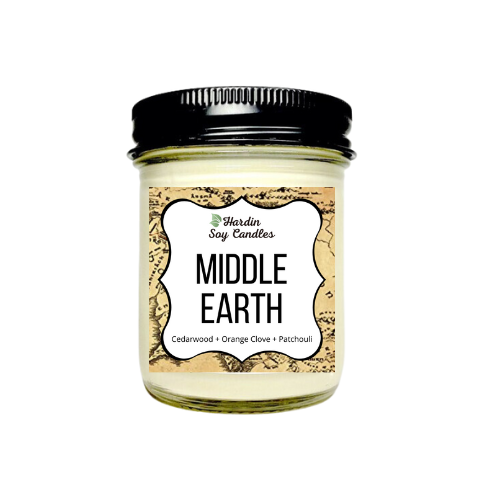 Middle Earth Soy Candle - 8 ounce Jar