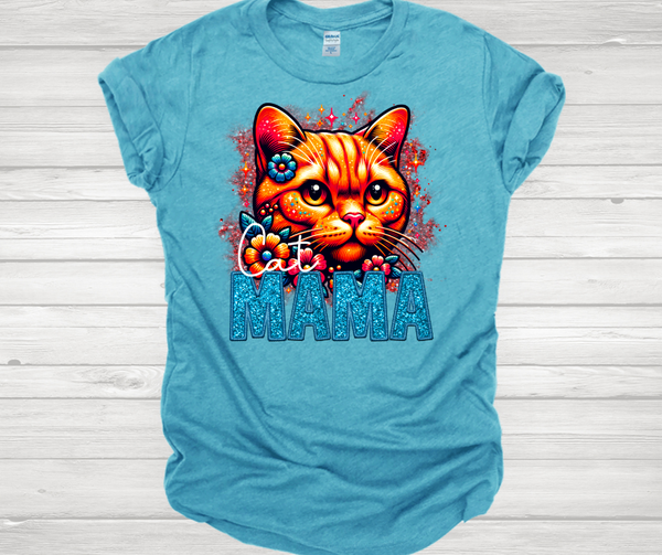 Orange Cat Mama Short Sleeve T-Shirt