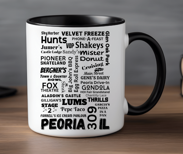 Peoria Throwback 15-ounce Mug