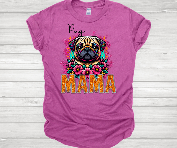 Pug Mama Short Sleeve T-Shirt