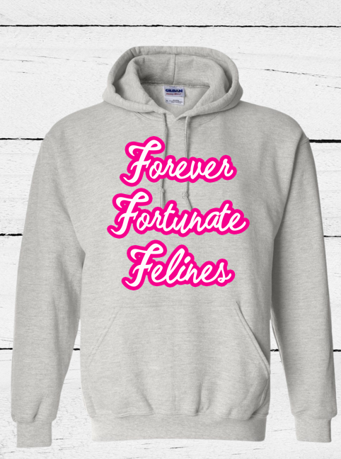 Hooded Sweatshirt (hoodie) Pink Name Design for FFF