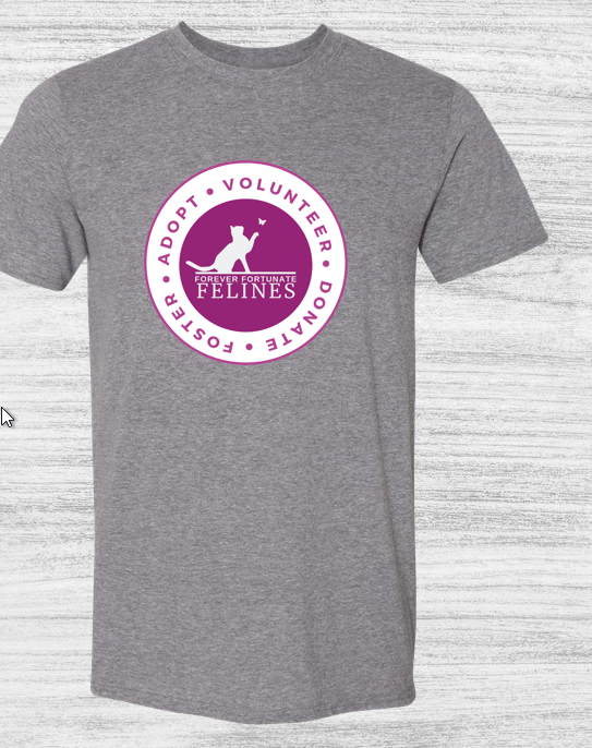 Short Sleeve Tee Shirt for Volunteer or Fosters of FFF