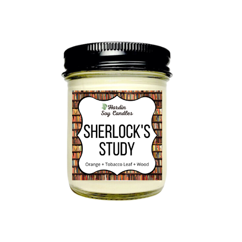 Sherlock's Study Soy Candle - 8 ounce Jar