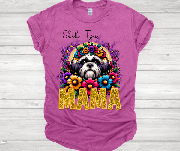 Shih Tzu Mama Short Sleeve T-Shirt