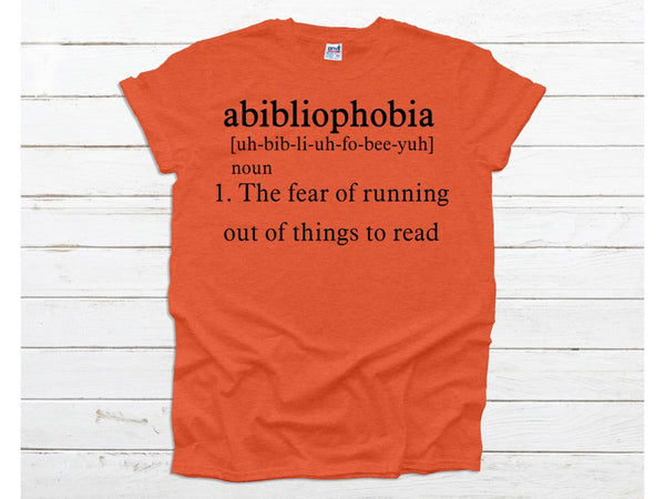 Abibliophobia -Unisex t-shirt-Informational