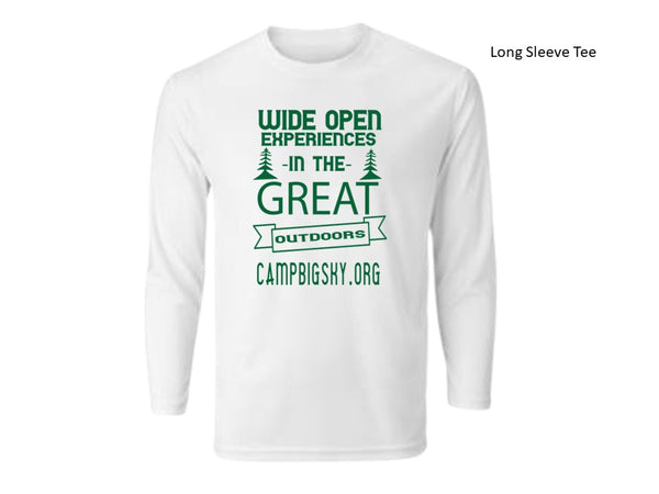 Camp Big Sky Wide Open Spaces LONG SLEEVE T-Shirts