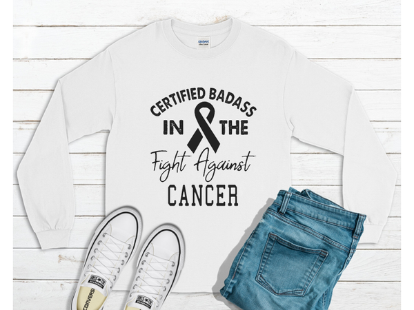 Pat Barrett fundraising Cancer Bad Ass - Crewneck Sweatshirt