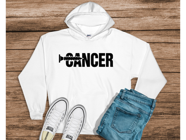 Pat Barrett fundraising Screw Cancer - Hooded Pullover Sweatshirt (hoodie)