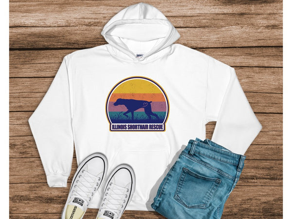 ISR Logo shirts - Hooded Pullover Sweatshirt (hoodie) for Illinois Shorthair Rescue