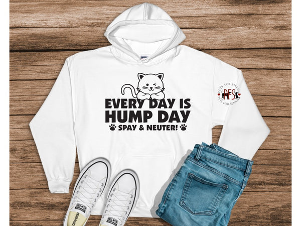 Everyday is Hump Day - with logo for Pets for Seniors - Hooded Sweatshirts