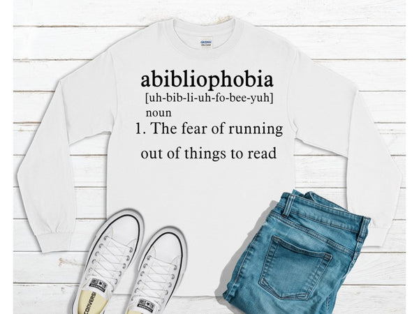 Abibliophobia -Pullover Crewneck sweatshirt-informational