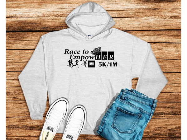 WIL 5K/1M Race to EmpowHER Hooded (hoodie) Sweatshirt