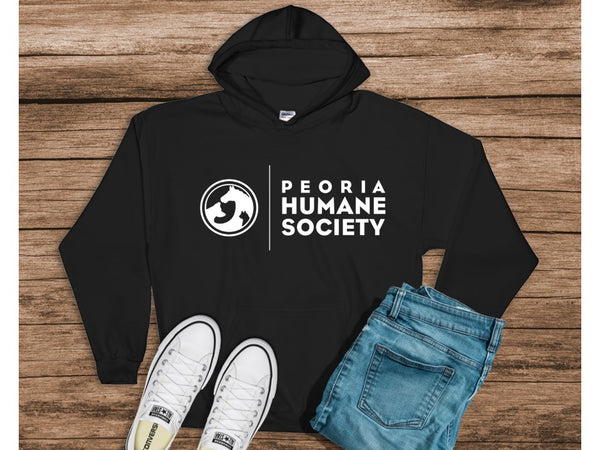 Peoria Humane Society Logo - Pullover Hooded Sweatshirt-Hoodie