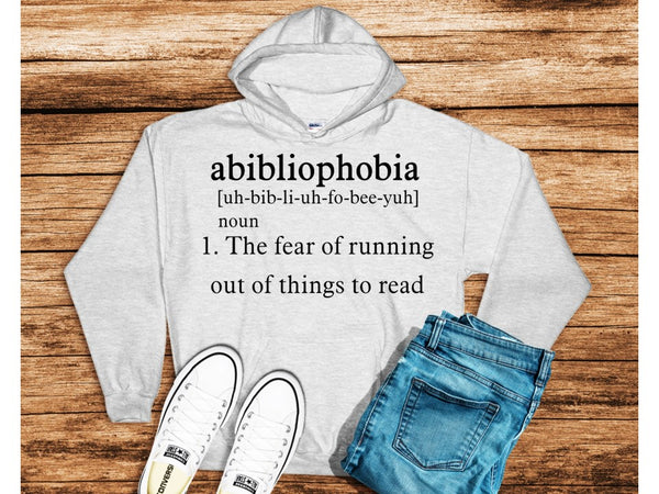 Abibliophobia-Pullover hooded sweatshirt- Hoodie-Informational