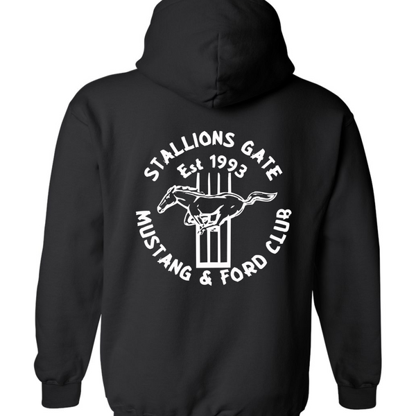 Stallions Gate Hooded Sweatshirt - White Logo