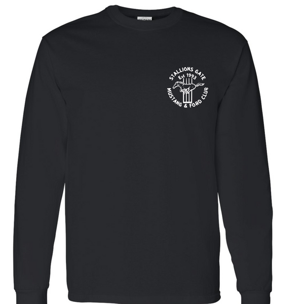 Stallions Gate Long Sleeve Tee - White Logo