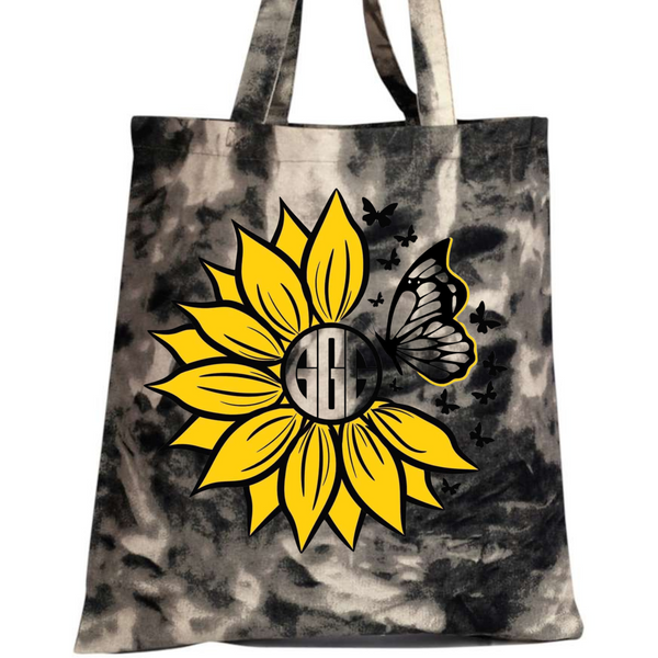 Team GGG - ALS - Candy Robosky Team - Black Tie Dye Tote Bag