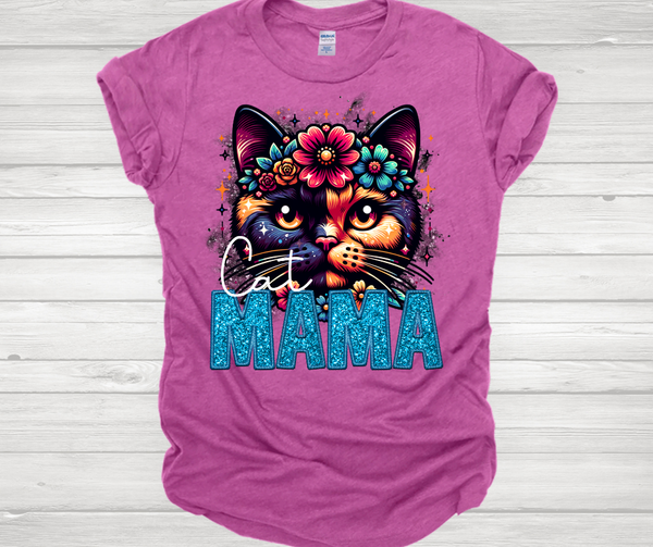 Tortie Cat Mama Short Sleeve T-Shirt