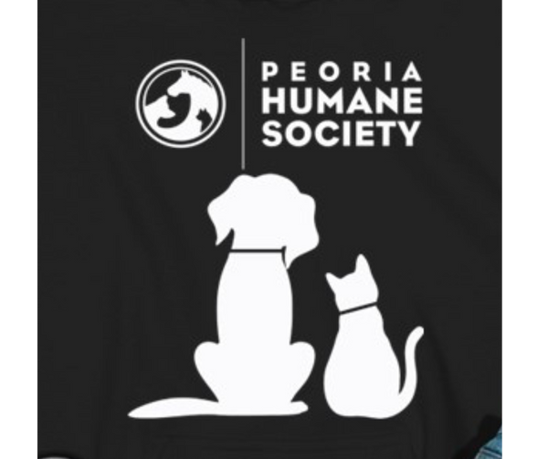 Two Little Guys - Peoria Humane Society Short Sleeve Tee - White Image