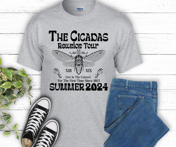 "The Cicadas Reunion Tour" Short Sleeve Tee - several color options available