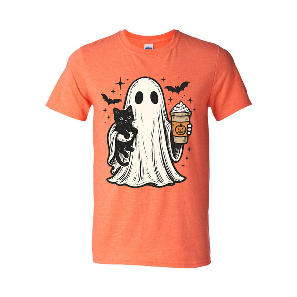 Pumpkin Spice Ghost Softstyle Short Sleeve Tee