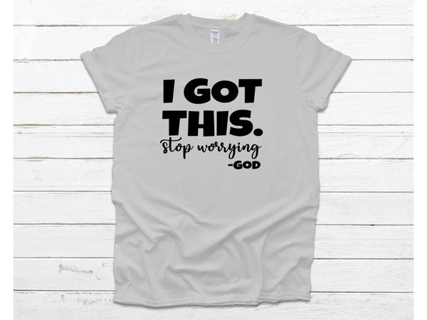 I got this Stop Worrying Unisex T-Shirt - God - Religious/Quote