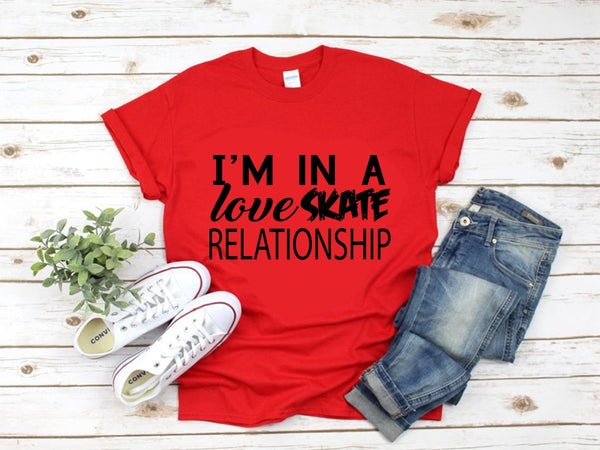I'm in a Love Skate Relationship - Roller Derby Unisex T-Shirt - Fitness Motivation