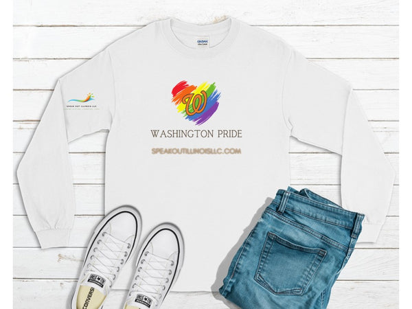 Washington Pride Crewneck Sweatshirt for Speak Out Illinois