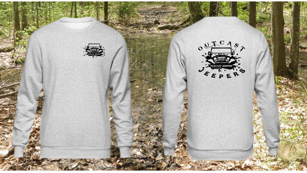 Outcast Jeepers Front and Back Print Logo Crewneck Sweatshirt