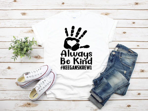Keegan’s Krew Heart Hand – Fundraising T-Shirt