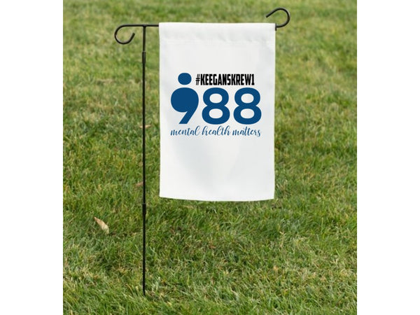 988 Mental Health Matters Keegan's Krew – Fundraising Garden Flag